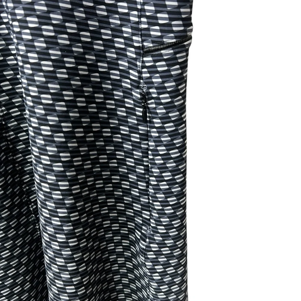 Lululemon Athletica  &go 'Til Dawn Dress Deep Dive White Black  Women’s Size 10